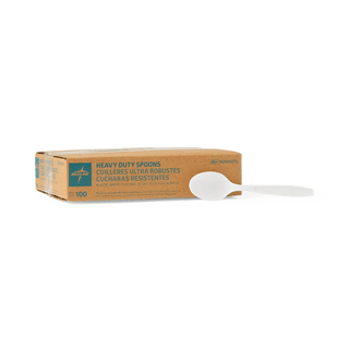 SPOON PLASTIC 6 IN WHITE HVY WT 100/BX