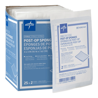 GAUZE SPONGE POST-OP 4X3 STRL LF