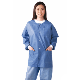 JACKET LAB MLTILYR KNT CF/COLLAR  BLU SM