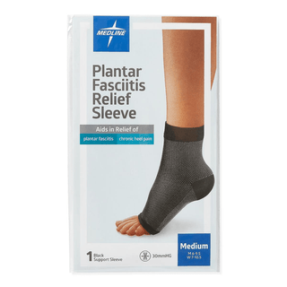 PLANTAR FASCIITIS SLEEVE  BLK  EA  M