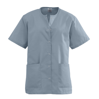 TOP SCRUB JEWEL-NECK 2PKT MISTY XS