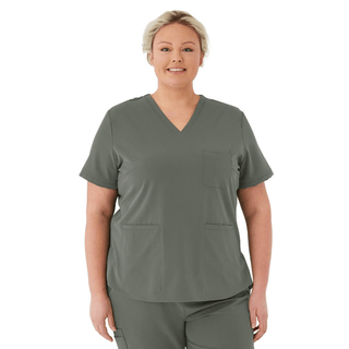 TOP SCRUB AVE WMN LEX OLV 4XL