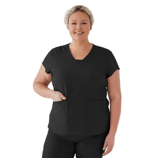 TOP SCRUB AVE WMN MONROE BLK 3XL
