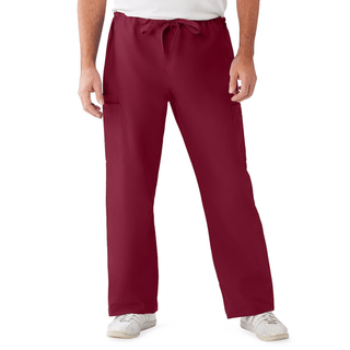 PANT SCRUB CARGO NON-REV WINE SM