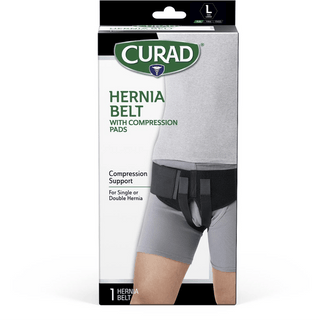 BELT HERNIA BLACK  ELASTIC RETAIL L 4/CS