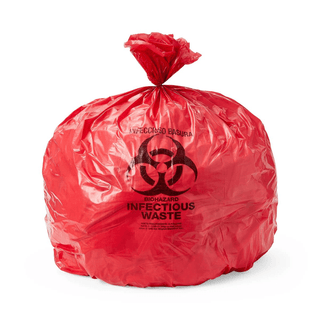 LINER RED BIOHAZARD 40X46 FLAT