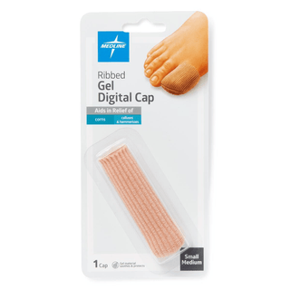 GEL RIBBED DIGITAL CAPS S/M  EA