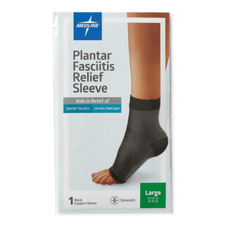 PLANTAR FASCIITIS SLEEVE  BLK  EA  L