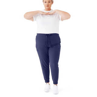 PANT SCRUB AVE WOMEN JOGGER7PKT NVY 2XLT