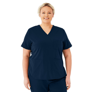 TOP SCRUB AVE WMN LEX NVY 5XL