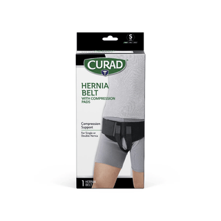 BELT HERNIA BLACK ELASTIC RETAIL S 1 EA