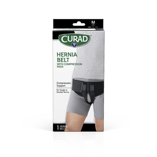 BELT HERNIA ELASTIC BLACK RETAIL M 1 EA