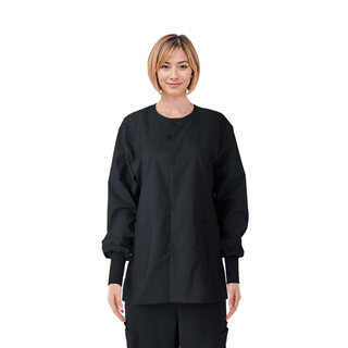 JACKET SCRUB BLACK CE USEX KNIT CUF SM