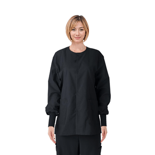 JACKET SCRUB BLACK CE USEX KNIT CUF XS