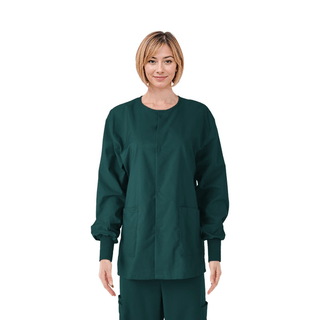 JACKET SCRUB EVGRN CE USEX KNIT CUF XS