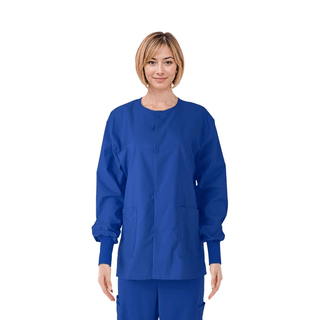 JACKET SCRUB CRBLU CE USEX KNIT CUF LRG