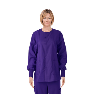 JACKET SCRUB PRPLE CE USEX KNT CUF 2XL