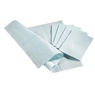 PAPER PRO TOWEL TIS/POLY 2PLY BLU 13X18