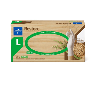 GLOVE  NITRILE  RESTORE OATMEAL  L