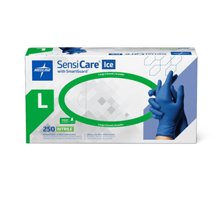 GLOVE EXAM NTRL SENSICARE-ICE W/FILM LG