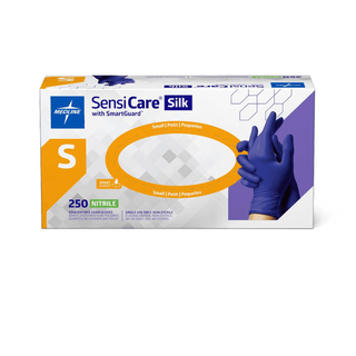GLOVE EXAM PF NITRILE SILK W/FILM  SM