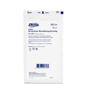 DUKAL ALBA PERMEABLE NON-ADHERING DRESSINGS - Oil Emulsion Dressing, 5" x 9", Sterile, 1/pk, 12 pk/bx  | Quantity - 1x BX