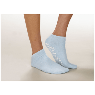ALBA CARE-STEPS SLIPPERS - Slippers, Adult Medium, Double Tread, Blue, 48/cs | Quantity - 1x CS