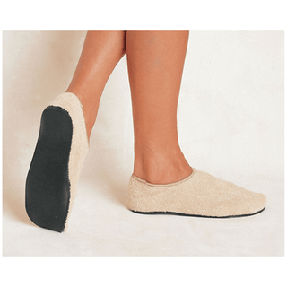 ALBA CARE-STEPS II HARD SOLE SLIPPERS - Toddler Slippers, 4-5, White, 5 dz/cs | Quantity - 1x CS