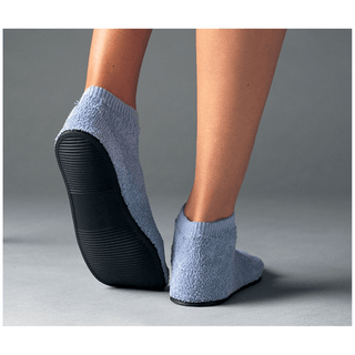 ALBA CARE-STEPS III HIGH RIBBED ANKLE - Adult Slippers, Size 9-10, Blue, 48/cs | Quantity - 1x CS