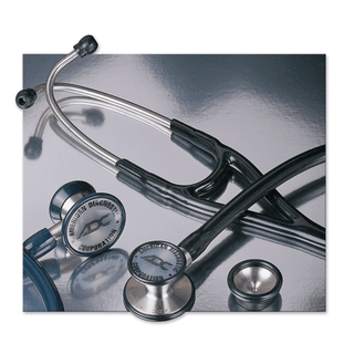 ADC ADSCOPE 601 CARDIOLOGY STETHOSCOPE - Cardiology Stethoscope, Metallic Raspberry | Quantity - 1x EA