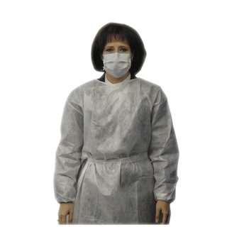 AMD MEDICOM IMPERVIOUS GOWNS - Impervious Gown, Regular, White, 10/bg, 5 bg/cs | Quantity - 1x CS