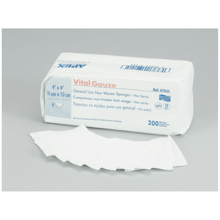 AMD MEDICOM VITAL-GAUZE MULTI-PURPOSE GAUZE SPONGES - Gauze Sponge, 4" x 4", 4-Ply, Sterile 2s, 50/pk, 24 pk/cs | Quantity - 1x CS