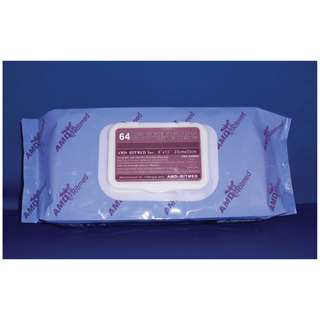 AMD MEDICOM SPUNLACE WASHCLOTHS - PRE-MOISTENED - Washcloth, 10" x 13", Pre-Moistened, 50/tub, 12 tub/cs | Quantity - 1x CS