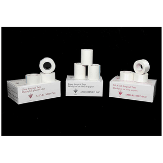 AMD MEDICOM HYPOALLERGENIC CLEAR SURGICAL TAPE - Clear Surgical Tape, 2" x 10 yds, 6/bx, 12 bx/cs | Quantity - 1x CS