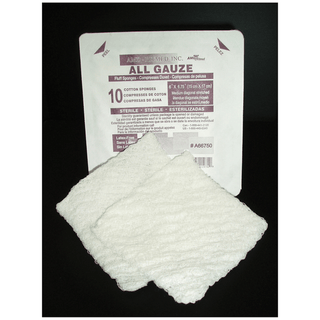 AMD MEDICOM FLUFF SPONGES - Fluff Sponge, 6" x 6", Sterile, 5/hard tray, 120 tray/cs | Quantity - 1x CS