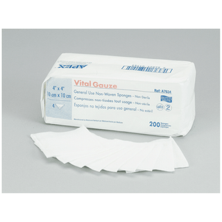 AMD MEDICOM VITAL-GAUZE MULTI-PURPOSE GAUZE SPONGES - Gauze Sponge, 4" x 4", 4-Ply, Sterile 2s, 50/pk, 24 pk/cs | Quantity - 1x CS