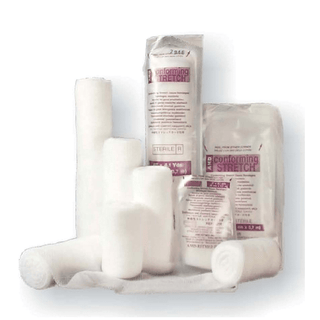 AMD MEDICOM DISTECH CONFORMING BANDAGES - Conforming Bandage, 4" x 4.1 yds, White, Non-Sterile, 12/bx, 8 bx/cs (020348)  | Quantity - 1x CS