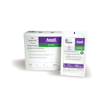 ANSELL ENCORE POWDER-FREE STERILE SURGICAL GLOVES - Surgical Gloves, Size 8, Powder-Free, Latex, Sterile, 50 pr/bx, 4 bx/cs  | Quantity - 1x CS
