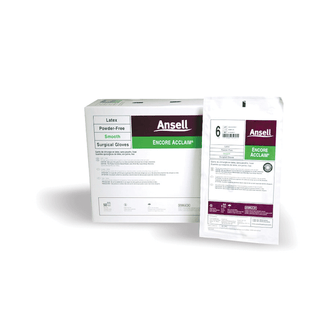 ANSELL ENCORE ACCLAIM POWDER-FREE LATEX SURGICAL GLOVES - Surgical Gloves, Size 7, 50 pr/bx, 4 bx/cs  | Quantity - 1x CS