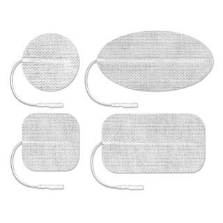 AXELGAARD VALUTRODE CLOTH ELECTRODES - ValuTrode Cloth Electrode, White Fabric Top, 2" x 2" Square, 4/pk, 10 pk/bg, 1 bg/cs (090158) | Quantity - 1x CS