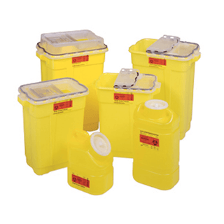 BD CHEMOTHERAPY SHARPS COLLECTORS - Sharps Collector, 17 Gallon, Hinged Top Gasketed, Yellow (not autoclavable), 5/cs(Drop Ship Requires Pre-Approval) | Quantity - 1x CS