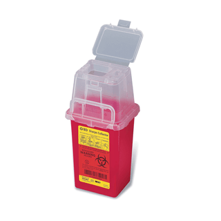 BD PHLEBOTOMY SHARPS COLLECTORS - Sharps Collector, 1.5 Qt, Phlebotomy, Red, 36/cs (30 cs/plt)(Drop Ship Requires Pre-Approval) | Quantity - 1x CS