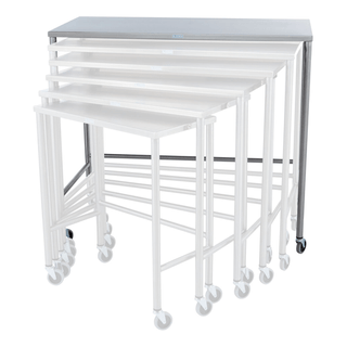 BLICKMAN INSTRUMENT TABLES - Georgetown Instrument Table Adjustable Height 36"W x (36 - 56)"H x 20"D (DROP SHIP ONLY) | Quantity - 1x EA