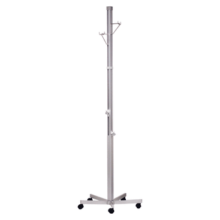 BLICKMAN IV STANDS - IV Stand, Heavy Duty, 4 Hook, Secure Grip Hooks, Wall Saver Base On 718 Casters (DROP SHIP ONLY) | Quantity - 1x EA