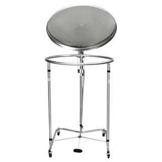 BLICKMAN HAMPERS - Hamper 18" DIA Round Foot Operated Pneumatic Top Chrome (DROP SHIP ONLY) | Quantity - 1x EA