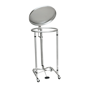 BLICKMAN HAMPERS - Hamper 18" DIA Round Foot Operated Pneumatic Top Chrome (DROP SHIP ONLY) | Quantity - 1x EA