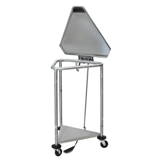 BLICKMAN HAMPERS - Hamper 18" DIA Round Foot Operated Pneumatic Top Chrome (DROP SHIP ONLY) | Quantity - 1x EA