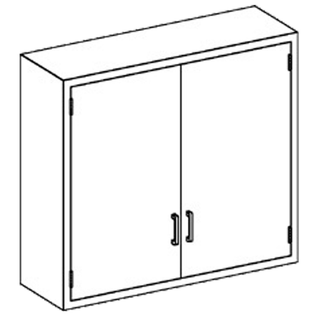 BLICKMAN WALL CABINETS - Wall Cabinet 35"W x 30"H x 13"D, Open Face, (2) Stainless Steel Adjustable Shelves (DROP SHIP ONLY) | Quantity - 1x EA