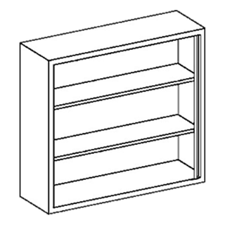 BLICKMAN WALL CABINETS - Wall Cabinet 35"W x 30"H x 13"D, Open Face, (2) Stainless Steel Adjustable Shelves (DROP SHIP ONLY) | Quantity - 1x EA