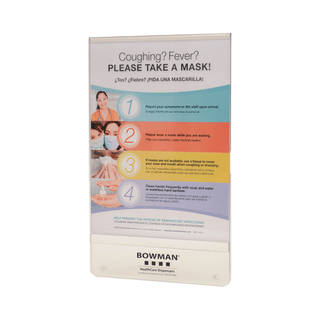 MARKETLAB BOWMAN ACCESSORIES - Transmission Based Precautions Quick Reference Card, Vertical, Attaches to Name Tag Holder, 2"W x 3 3/8"H x 1/16"D, 25/pk (pk=ea) (Made in USA) | Quantity - 1x EA
